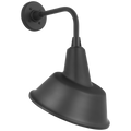 Academy 11" Rex Barn Light | Matte Black | 12.5 | 12.5" Matte Black Tilted Bowers Shade