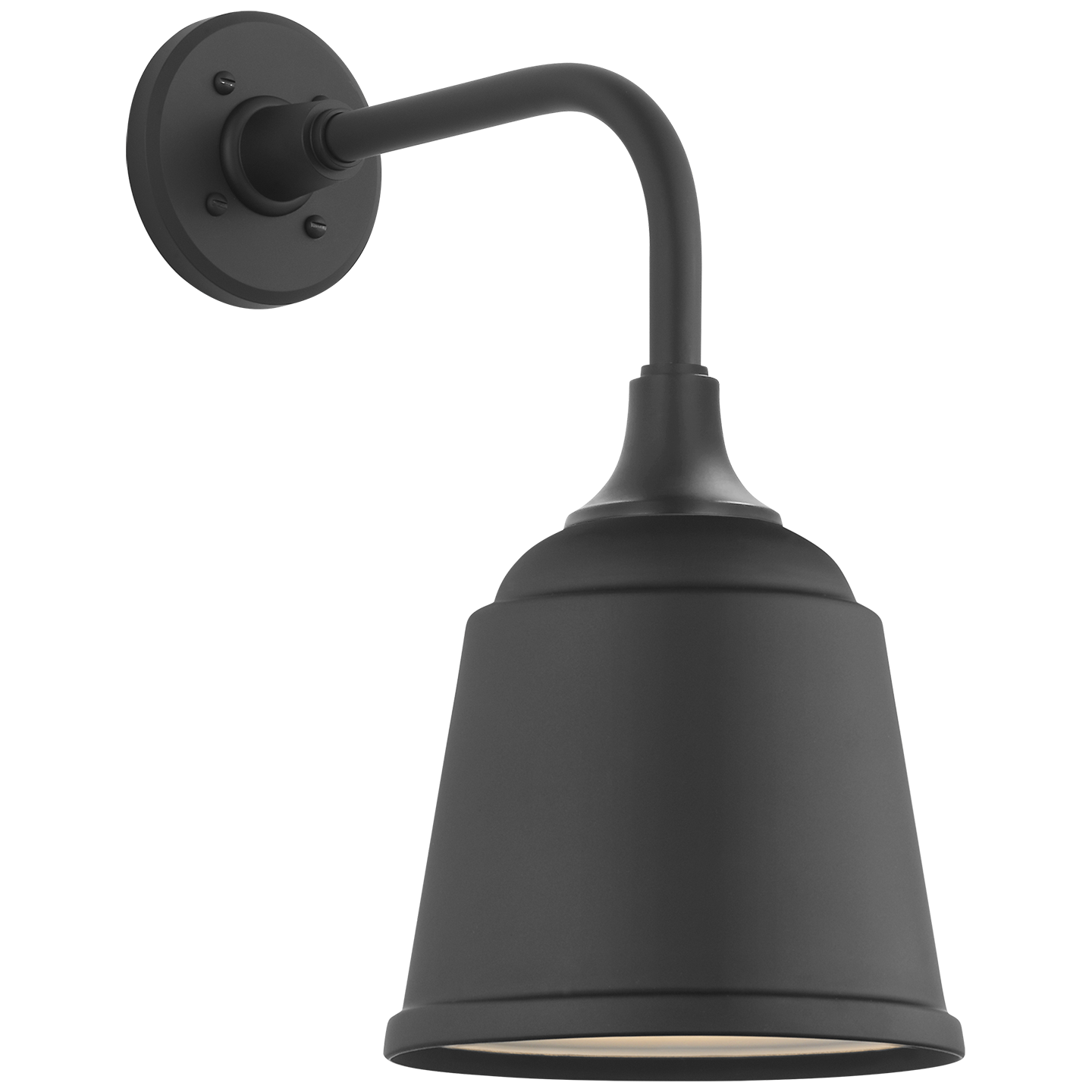 Academy 11" Rex Barn Light | Matte Black | 8 | 8" Matte Black Rockhouse Shade