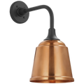 Academy 11" Rex Barn Light | Matte Black | 8 | 8" Soft Copper Rockhouse Shade