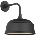 Academy 11" Rex Barn Light | Matte Black | 12.5 | 12.5" Matte Black Rockhouse Shade