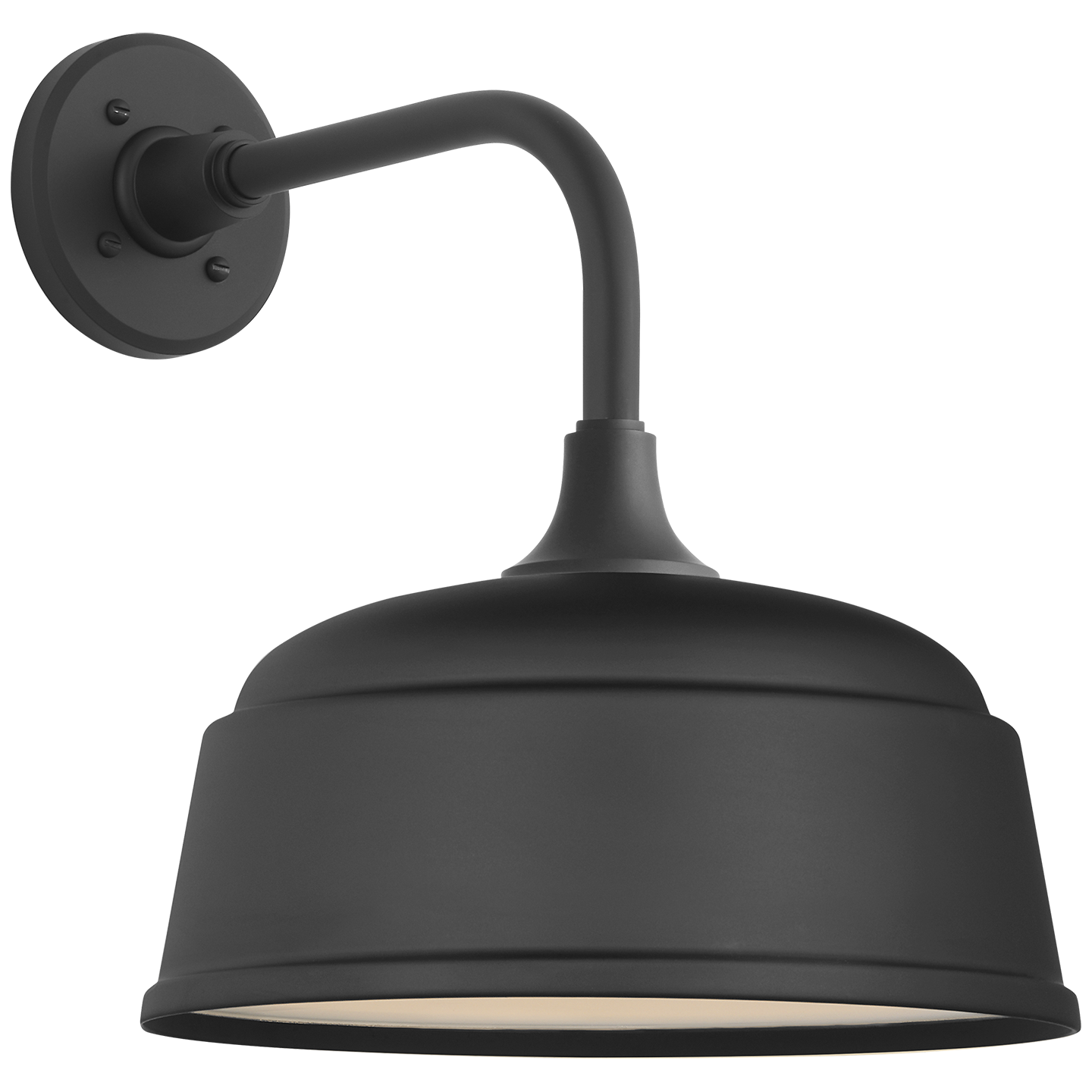 Academy 11" Rex Barn Light | Matte Black | 12.5 | 12.5" Matte Black Rockhouse Shade