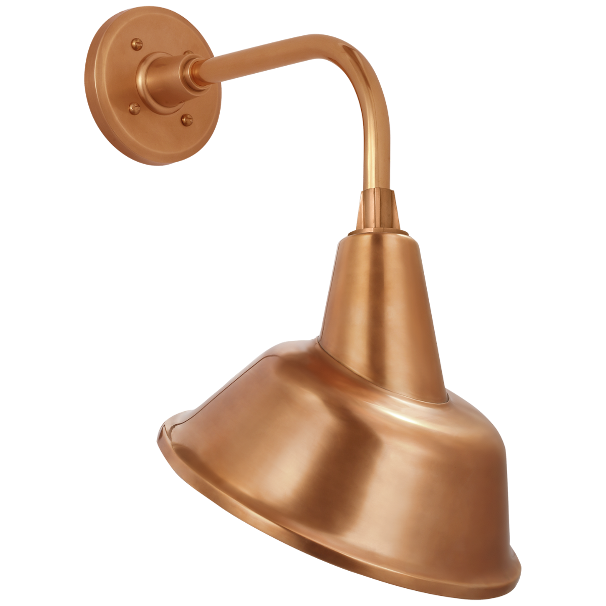Academy 11" Rex Barn Light | Soft Copper | 12.5 | 12.5" Soft Copper Tilted Bowers Shade