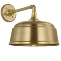 Academy 11" Mack Barn Light | Hand-Rubbed Antique Brass | 12.5 | 12.5" Hand-Rubbed Antique Brass Rockhouse Shade