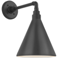 Academy 11" Mack Barn Light | Matte Black | 9 | 9" Matte Black Conical Savannah Shade
