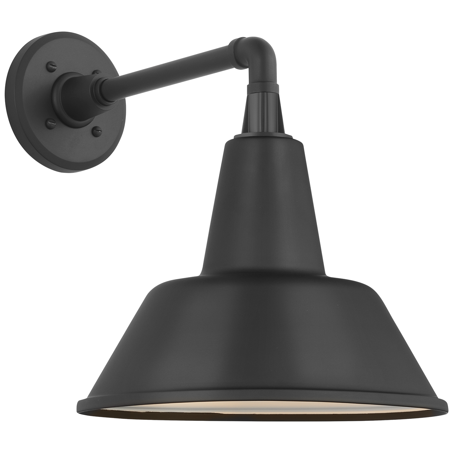 Academy 11" Mack Barn Light | Matte Black | 12.5 | 12.5" Matte Black Bowers Shade