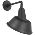 Academy 11" Mack Barn Light | Matte Black | 12.5 | 12.5" Matte Black Tilted Bowers Shade