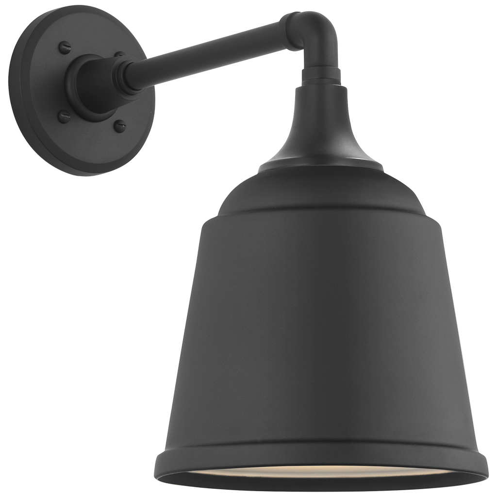 Academy 11" Mack Barn Light | Matte Black | 8 | 8" Matte Black Rockhouse Shade