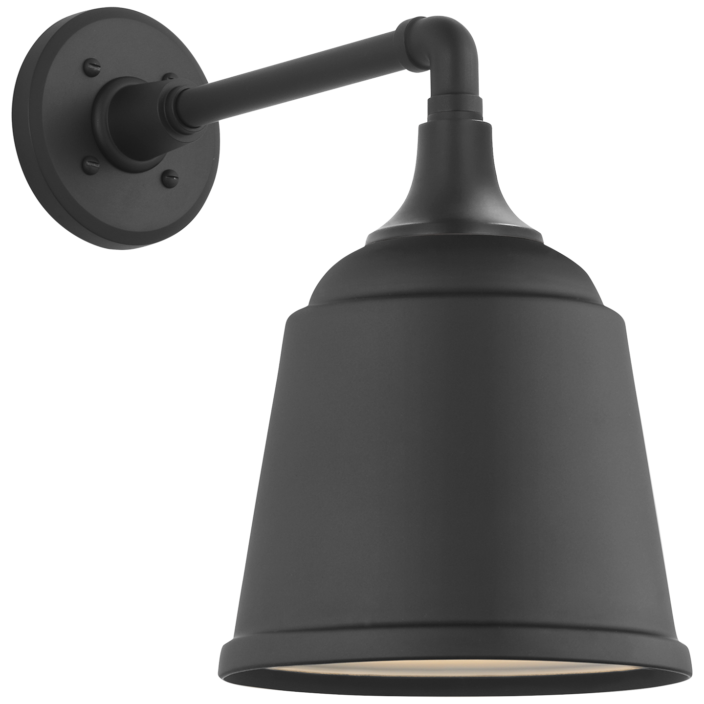 Academy 11" Mack Barn Light | Matte Black | 8 | 8" Matte Black Rockhouse Shade