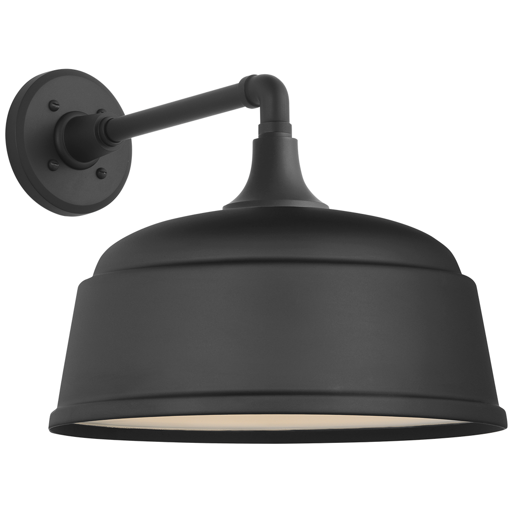 Academy 11" Mack Barn Light | Matte Black | 12.5 | 12.5" Matte Black Rockhouse Shade