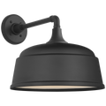 Academy 11" Mack Barn Light | Matte Black | 12.5 | 12.5" Matte Black Rockhouse Shade