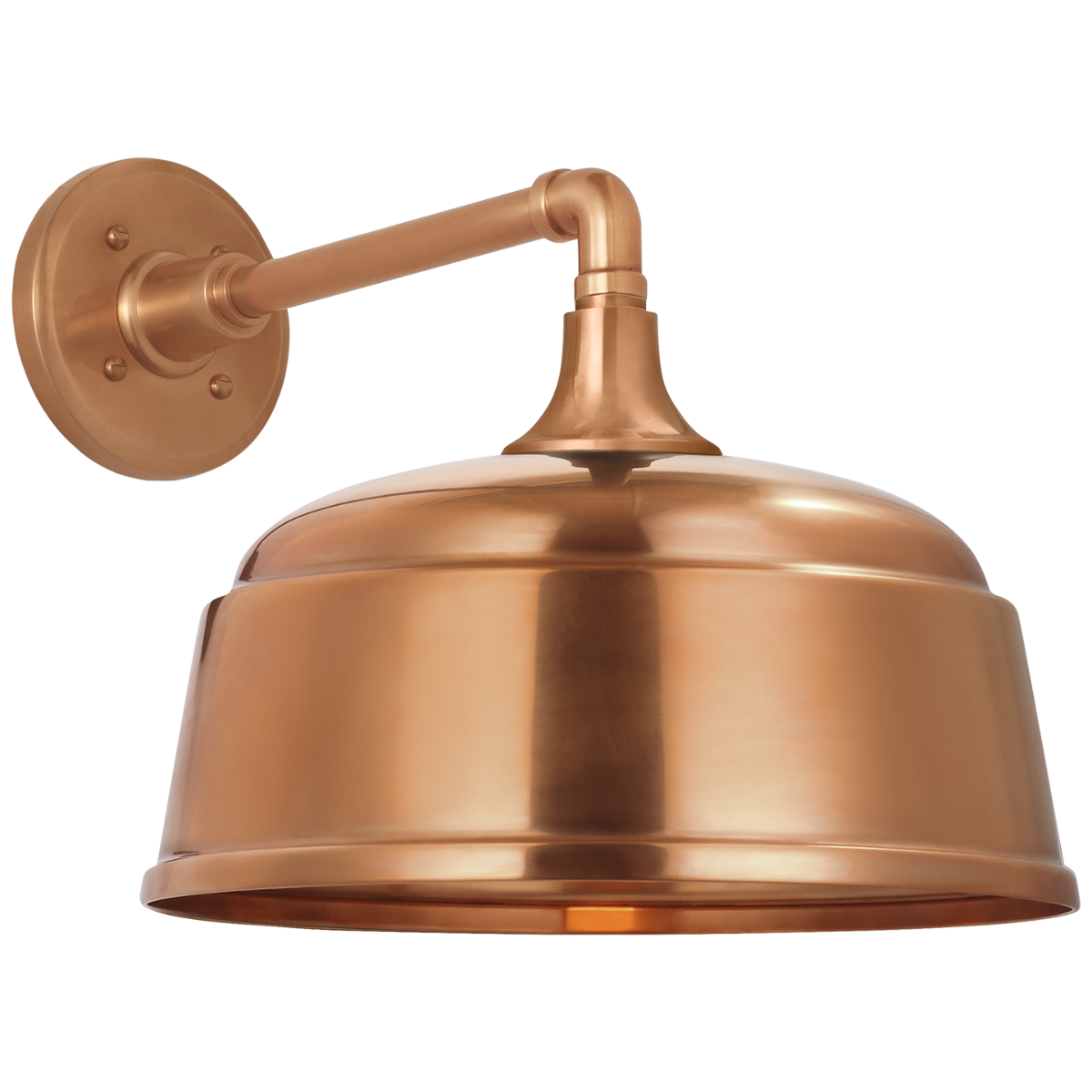 Academy 11" Mack Barn Light | Soft Copper | 12.5 | 12.5" Soft Copper Rockhouse Shade