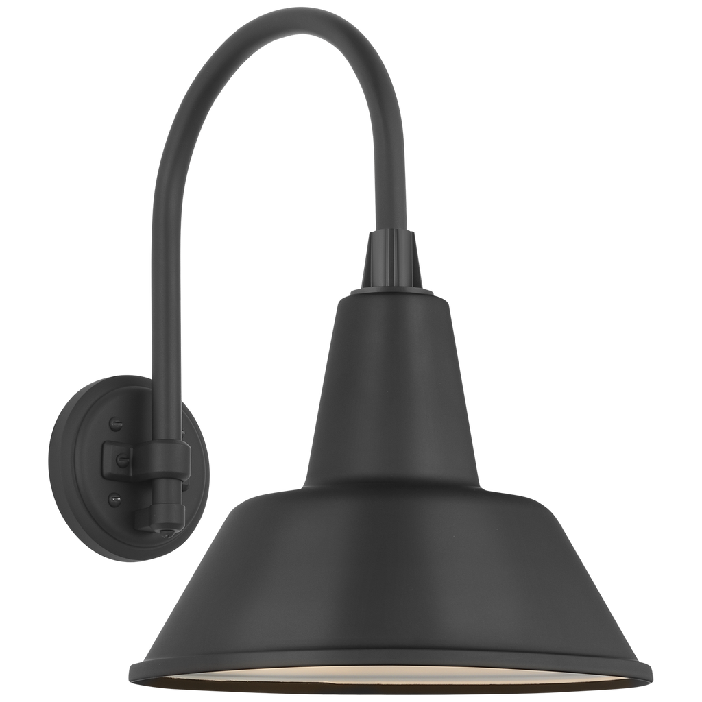 Academy 11" Arched Mack Barn Light | Matte Black | 12.5 | 12.5" Matte Black Bowers Shade