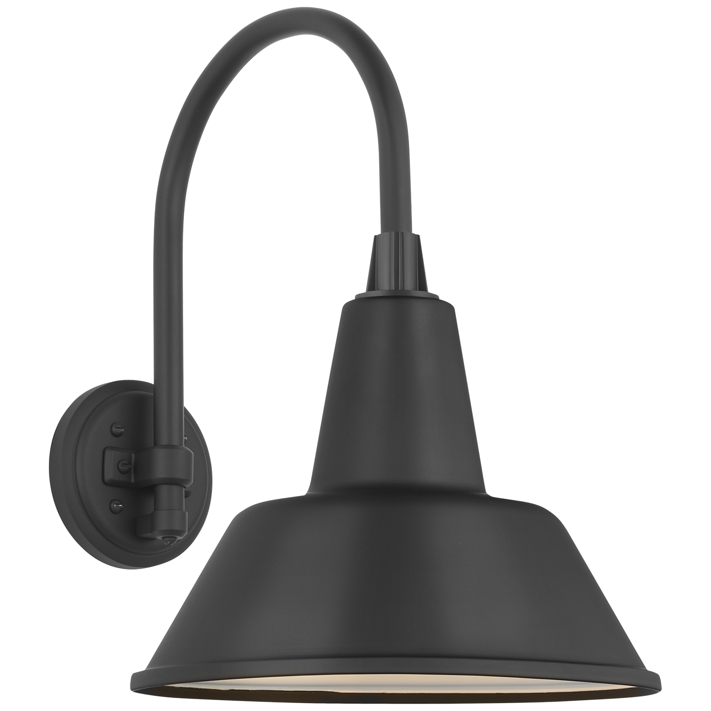 Academy 11" Arched Mack Barn Light | Matte Black | 12.5 | 12.5" Matte Black Bowers Shade