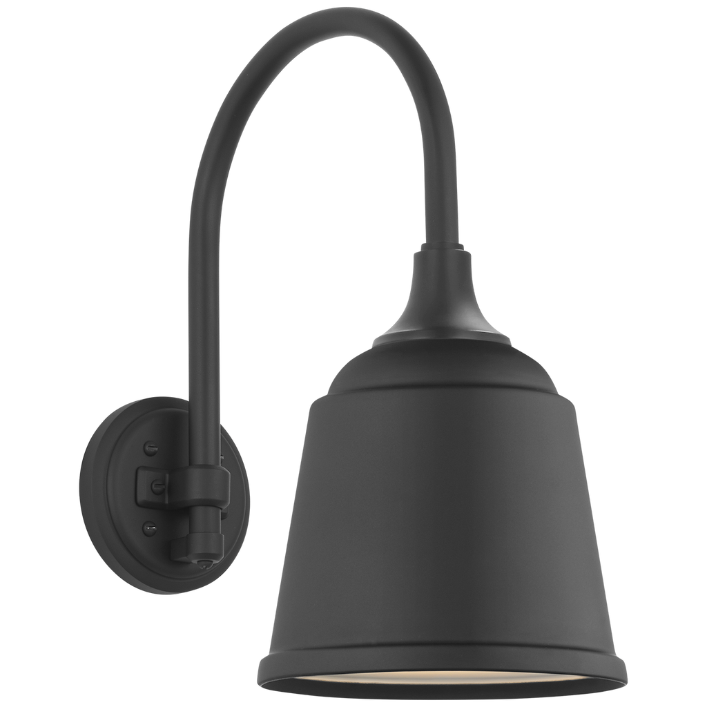 Academy 11" Arched Mack Barn Light | Matte Black | 8 | 8" Matte Black Rockhouse Shade