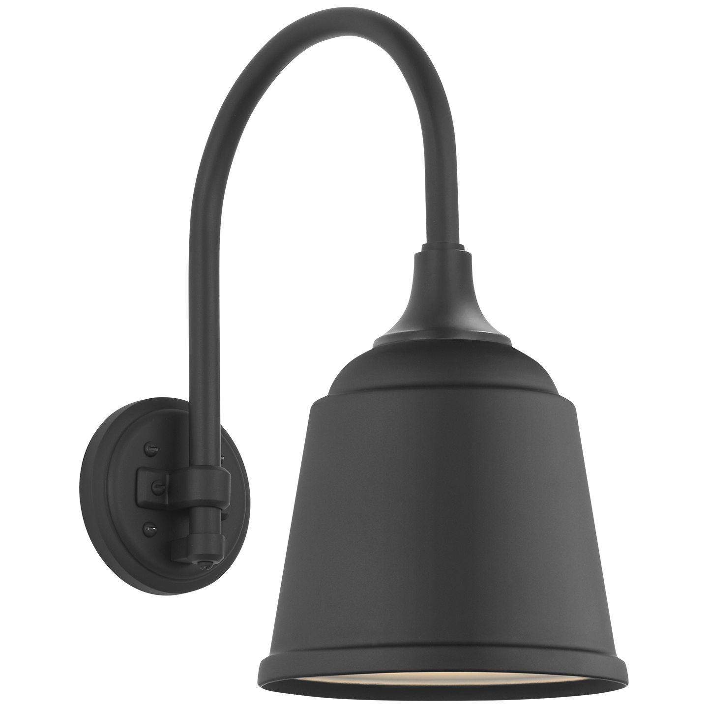Academy 11" Arched Mack Barn Light | Matte Black | 8 | 8" Matte Black Rockhouse Shade