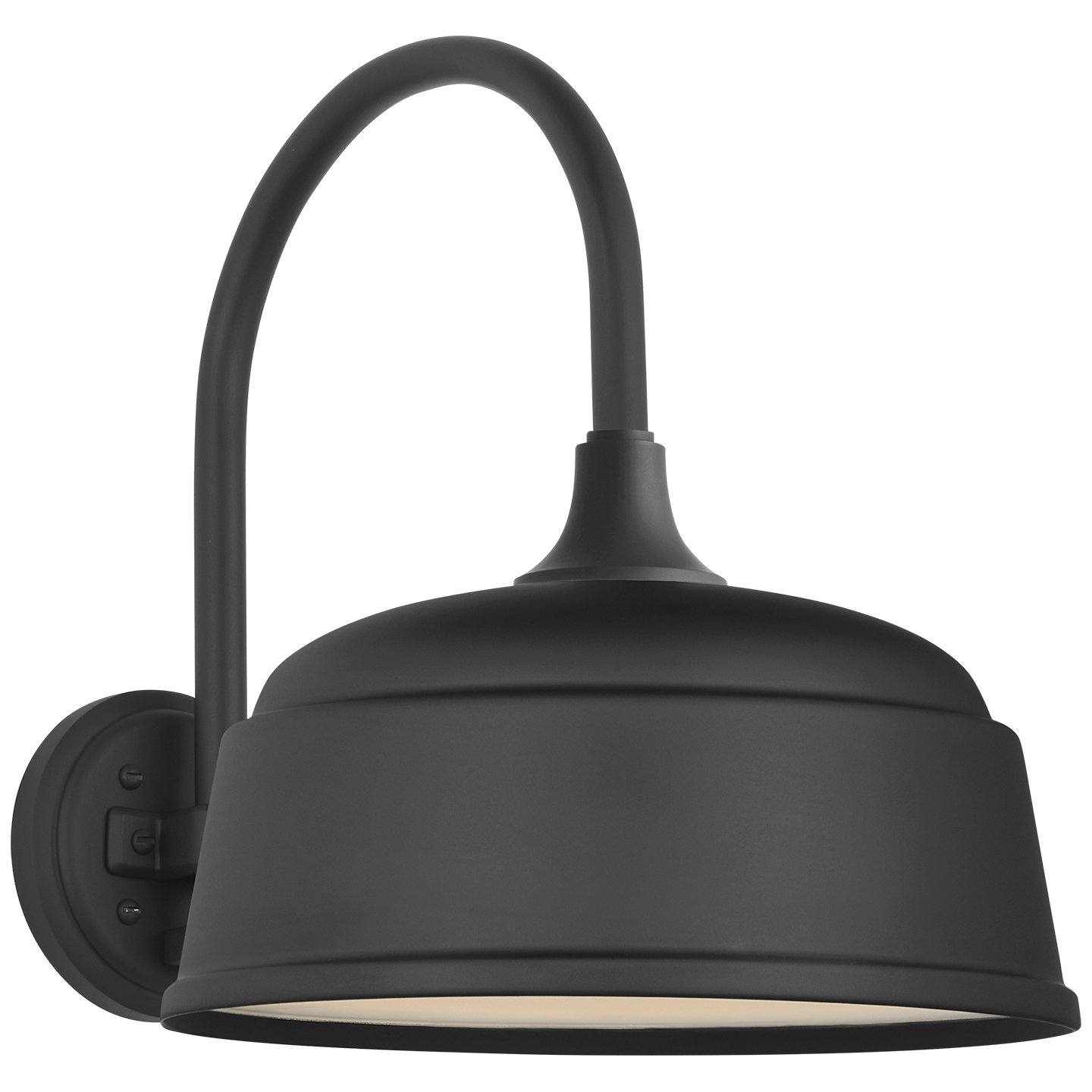 Academy 11" Arched Mack Barn Light | Matte Black | 12.5 | 12.5" Matte Black Rockhouse Shade