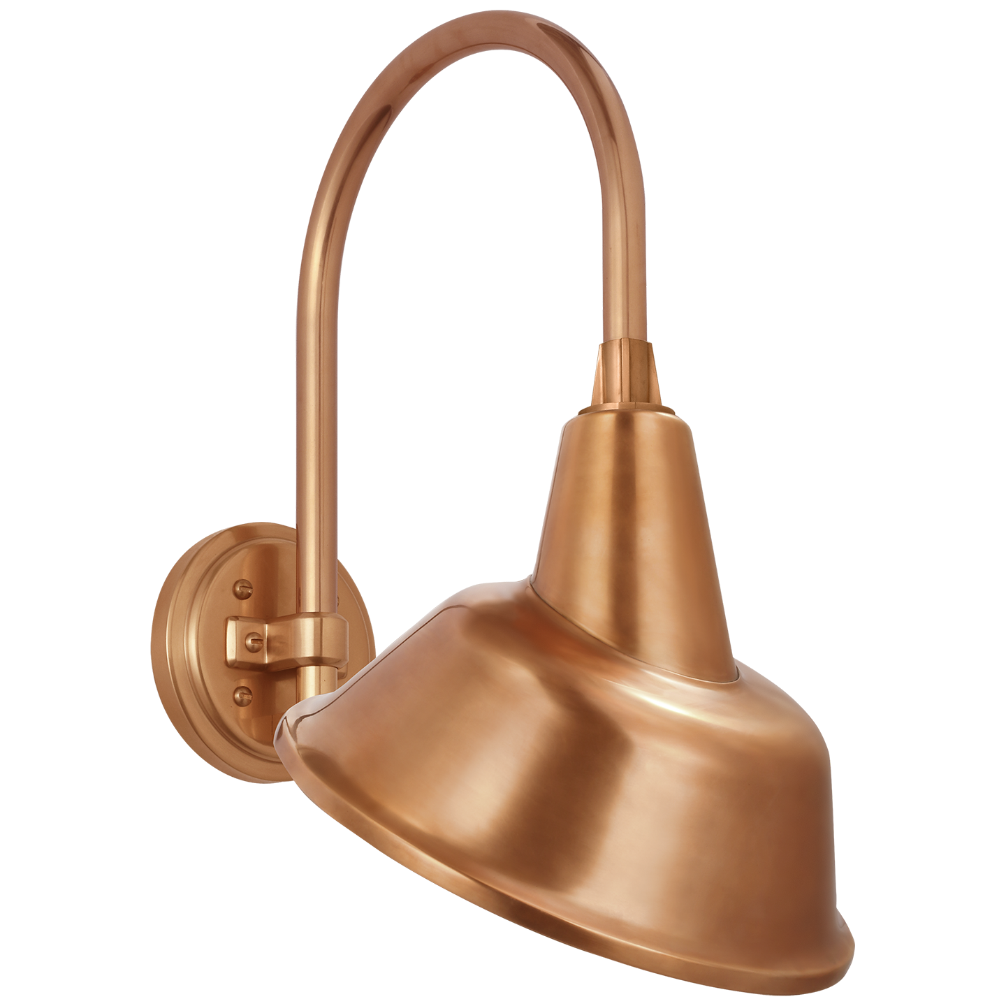 Academy 11" Arched Mack Barn Light | Soft Copper | 12.5 | 12.5" Soft Copper Tilted Bowers Shade