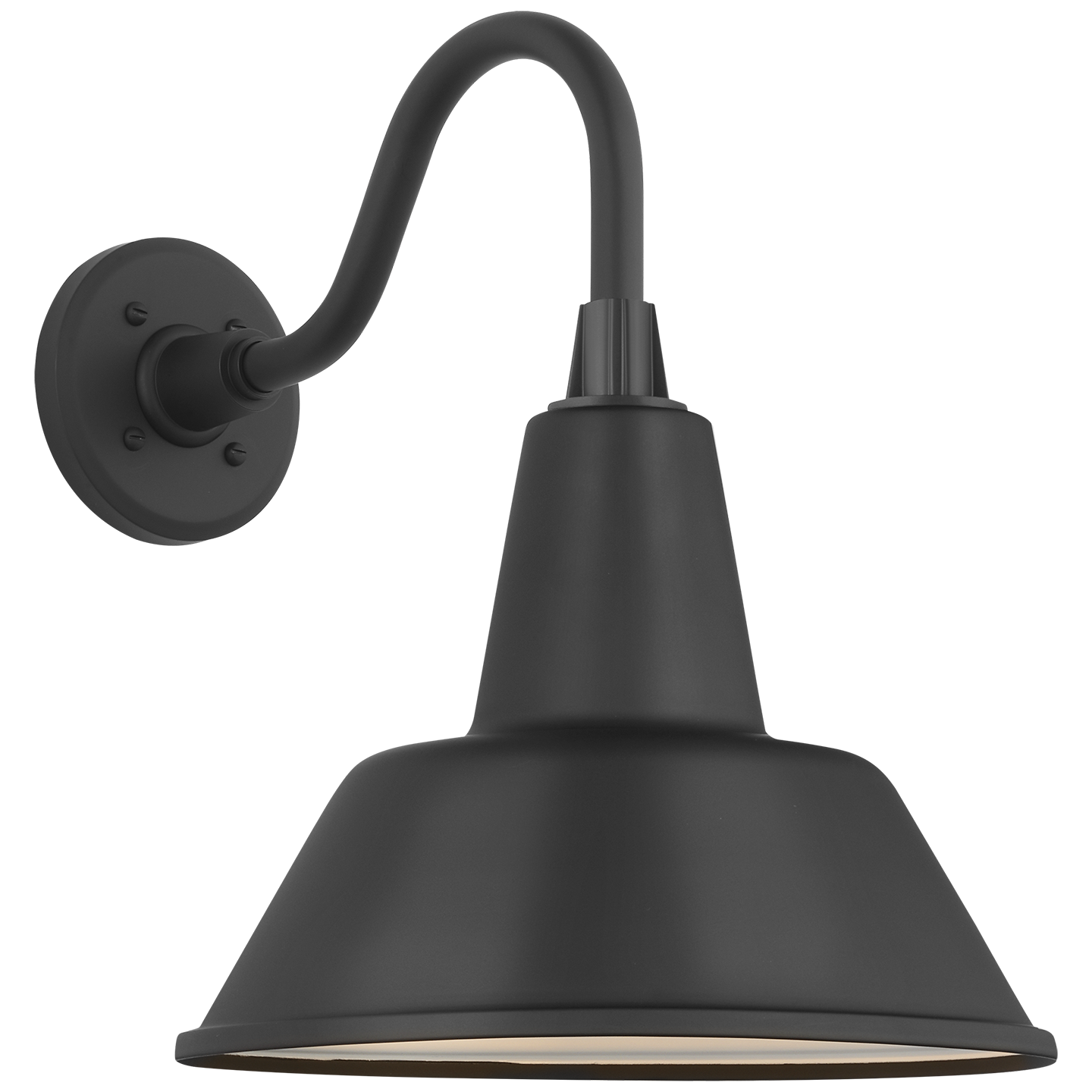 Academy 11" Flynn Barn Light | Matte Black | 12.5 | 12.5" Matte Black Bowers Shade