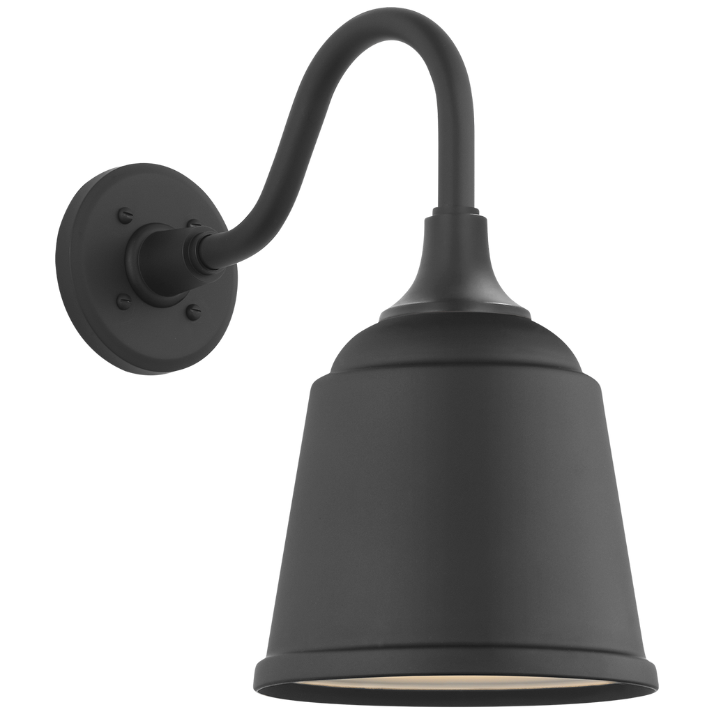 Academy 11" Flynn Barn Light | Matte Black | 8 | 8" Matte Black Rockhouse Shade