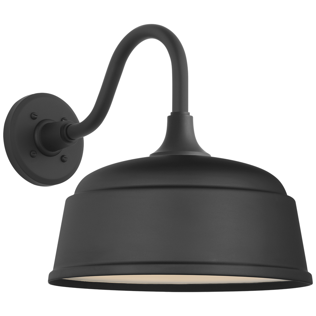 Academy 11" Flynn Barn Light | Matte Black | 12.5 | 12.5" Matte Black Rockhouse Shade