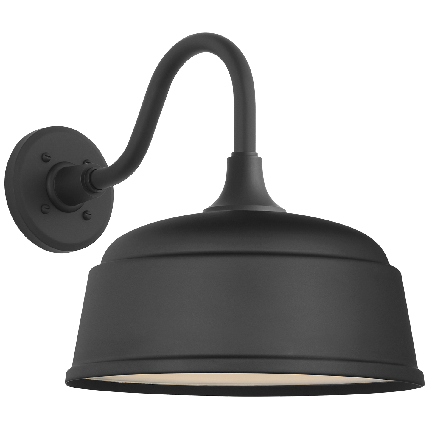 Academy 11" Flynn Barn Light | Matte Black | 12.5 | 12.5" Matte Black Rockhouse Shade