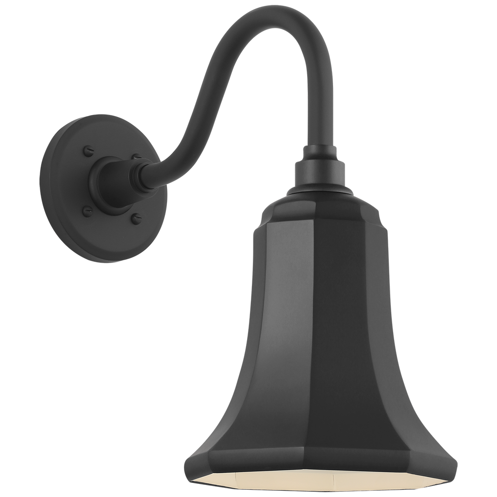 Academy 11" Flynn Barn Light | Matte Black | 7.5 | 7.5" Matte Black Savannah Shade
