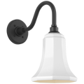 Academy 11" Flynn Barn Light | Matte Black | 7.5 | 7.5" White Savannah Shade