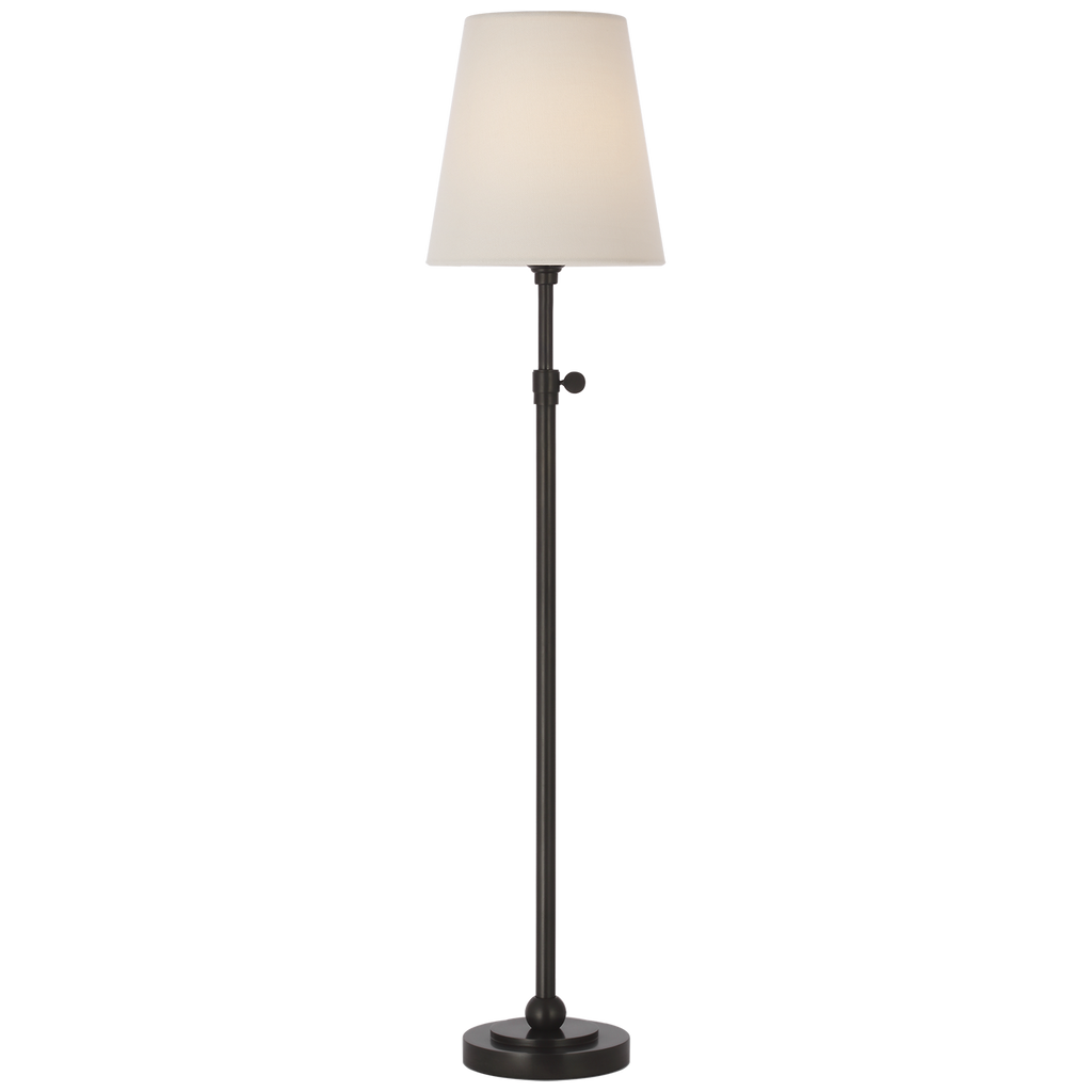 Bryant 27" Adjustable Cordless Table Lamp | Bronze | Linen Shade