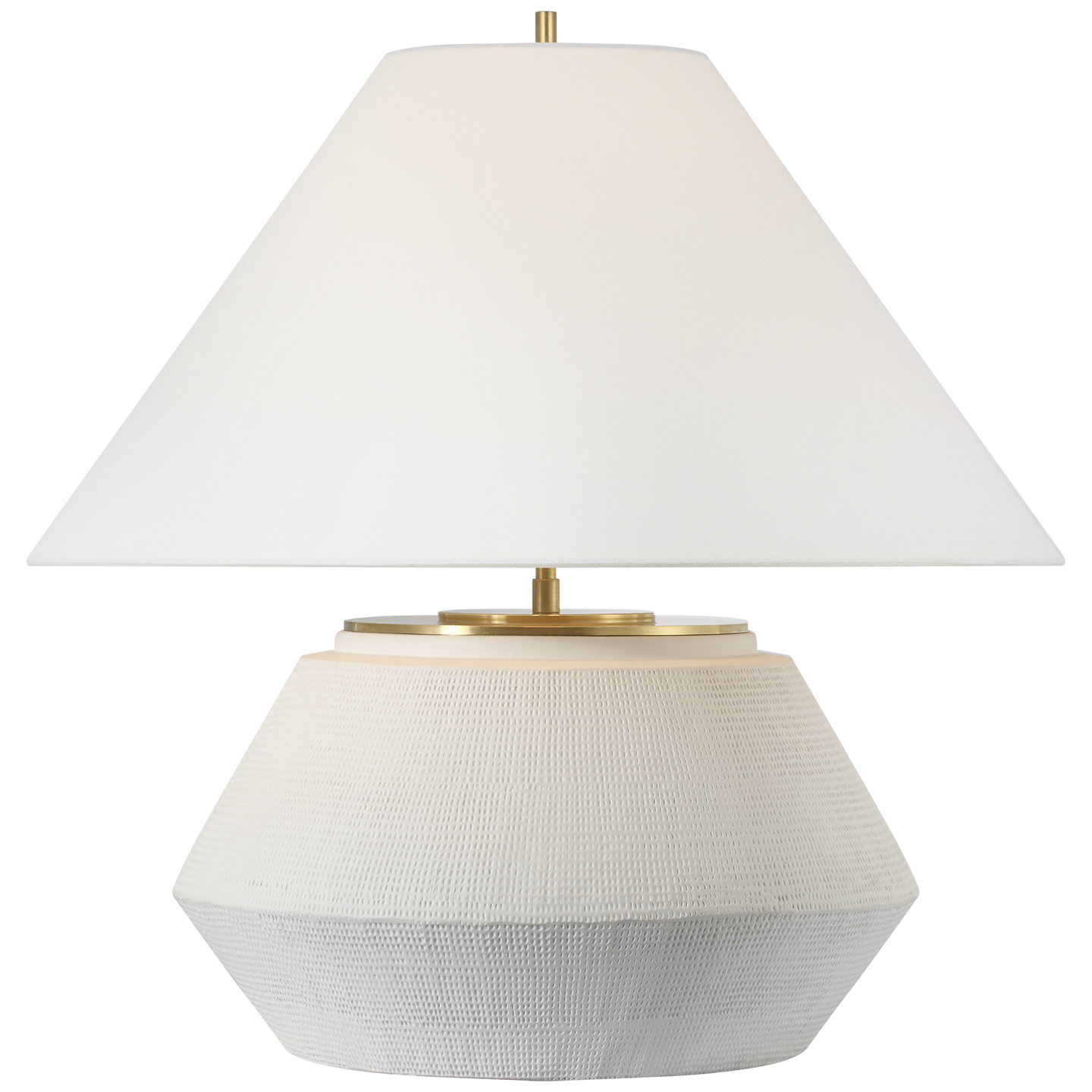 Aten 23" Table Lamp | Plaster White | Linen Shade