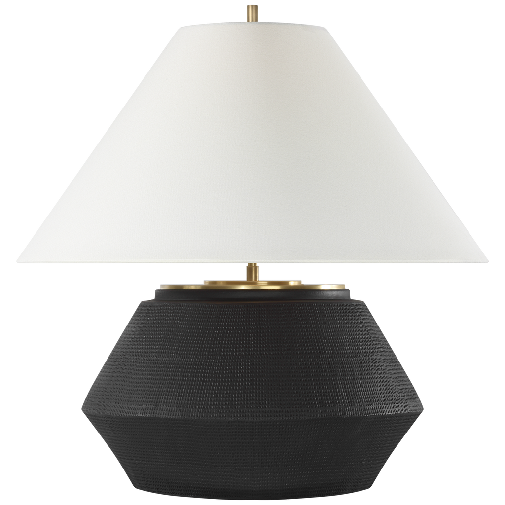Aten 23" Table Lamp | Shadow Black | Linen Shade