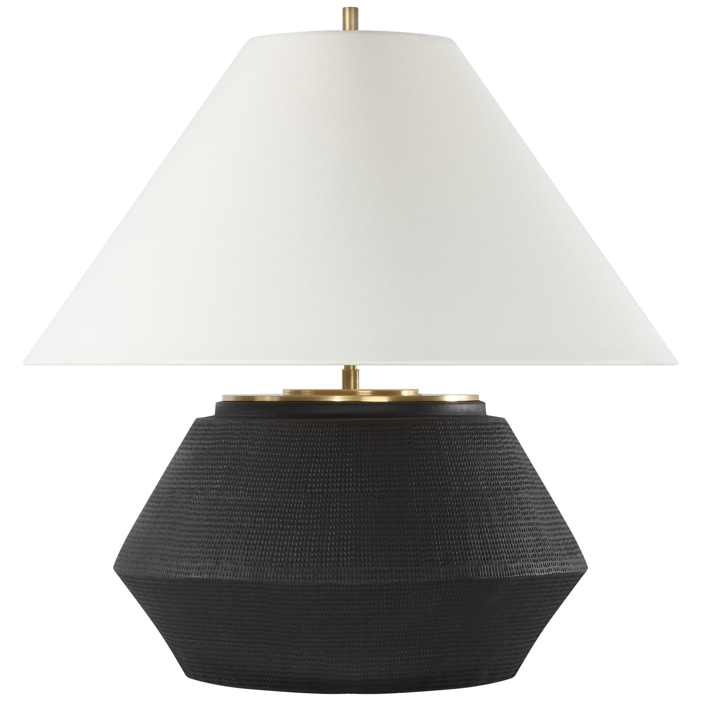 Aten 23" Table Lamp | Shadow Black | Linen Shade