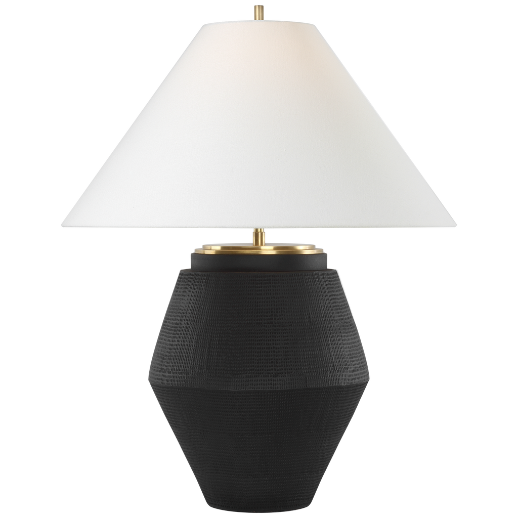 Aten 28" Table Lamp | Shadow Black | Linen Shade