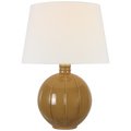 Ponteil 17" Table Lamp | Crackled Sienna | Linen Shade