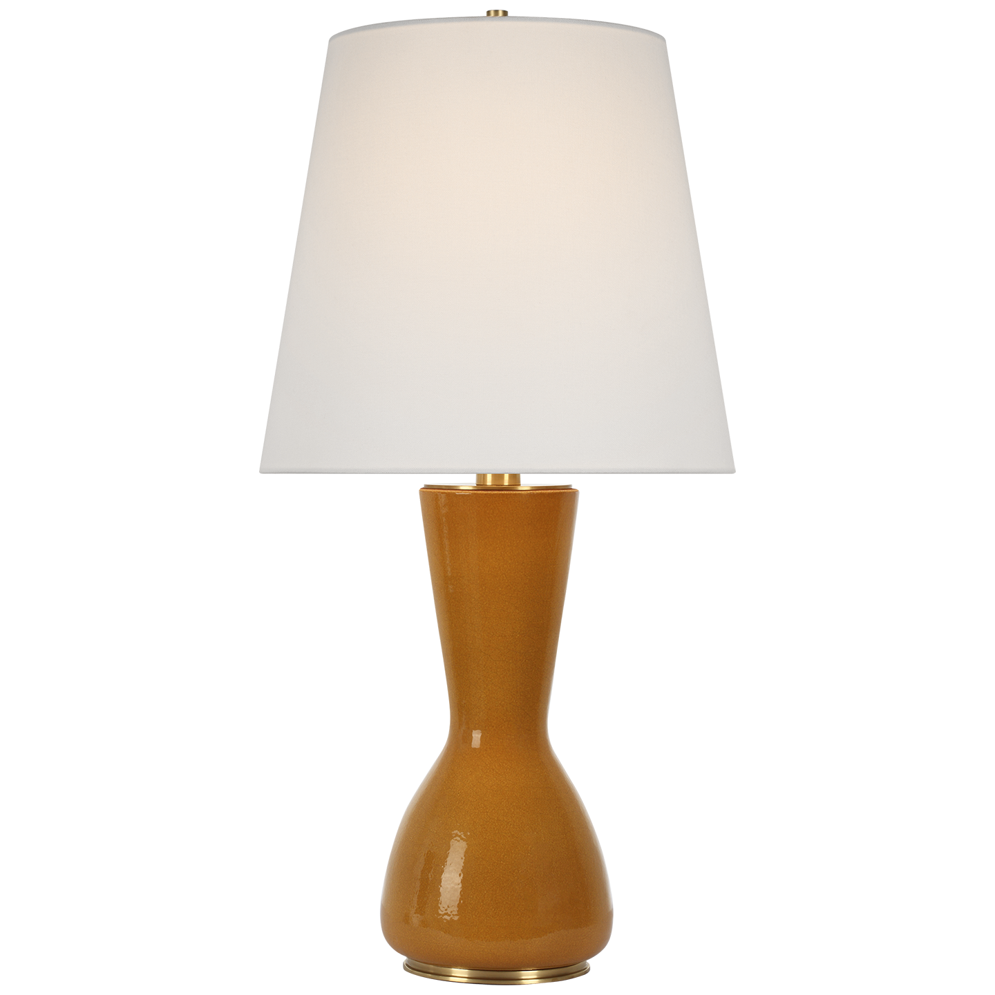 Jess 29" Table Lamp | Crackled Sienna | Linen Shade