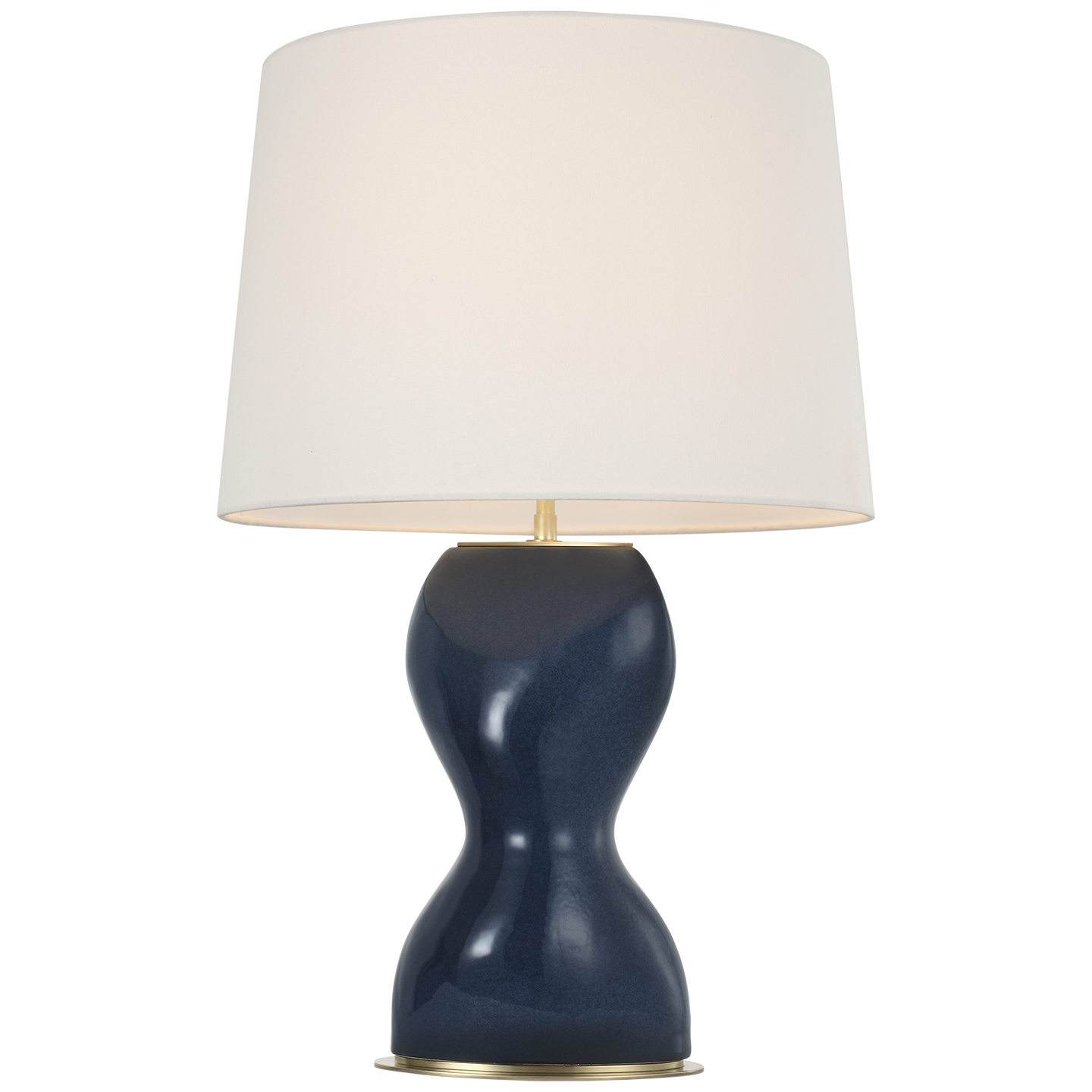 Misaki 28" Table Lamp | Sandy Midnight | Linen Shade