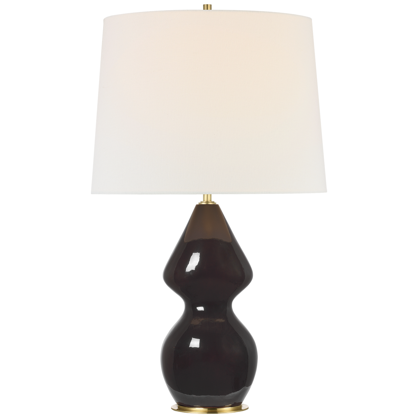 Noppon 30" Table Lamp | Black Caviar | Linen Shade
