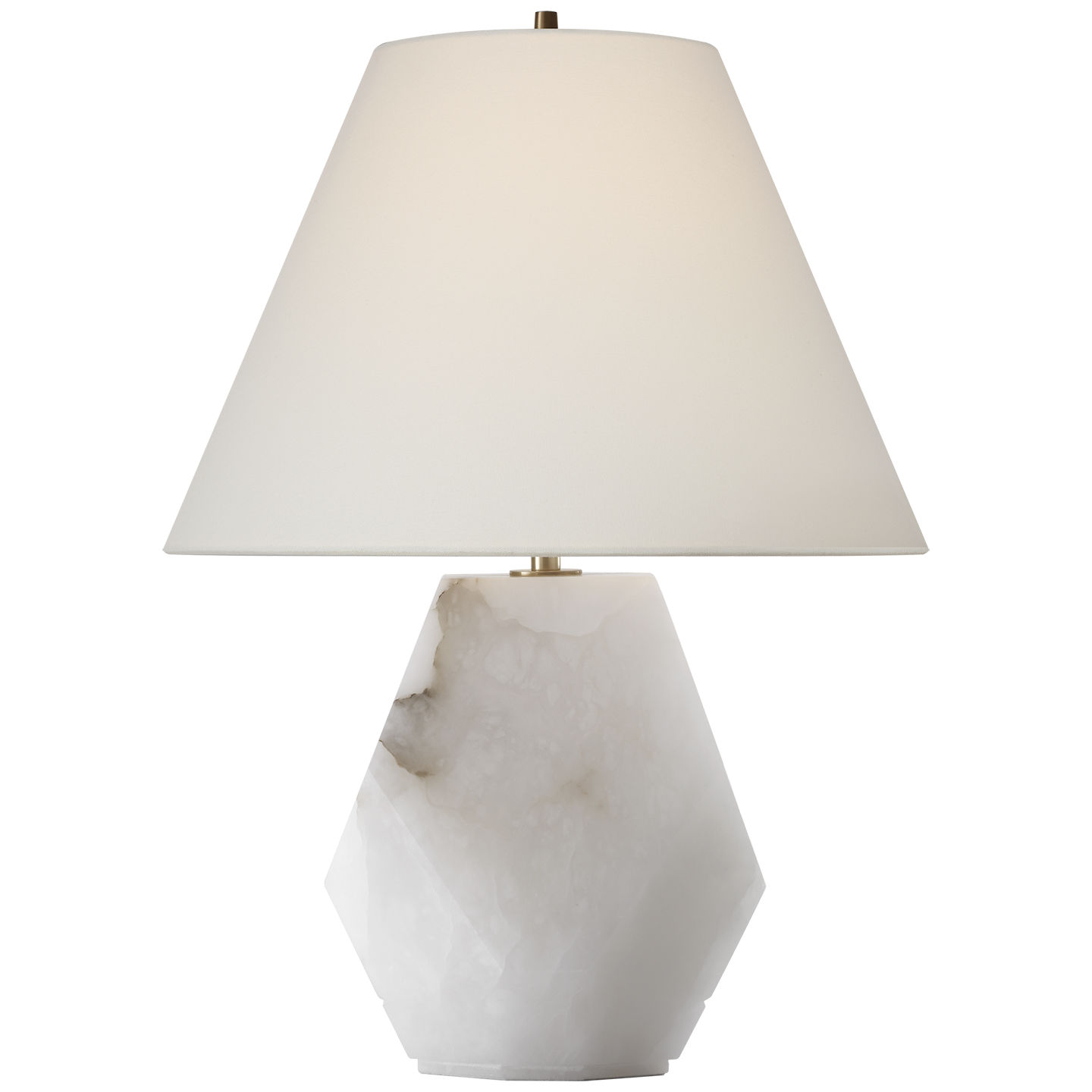Anthenee 25" Table Lamp | Alabaster | Linen Shade