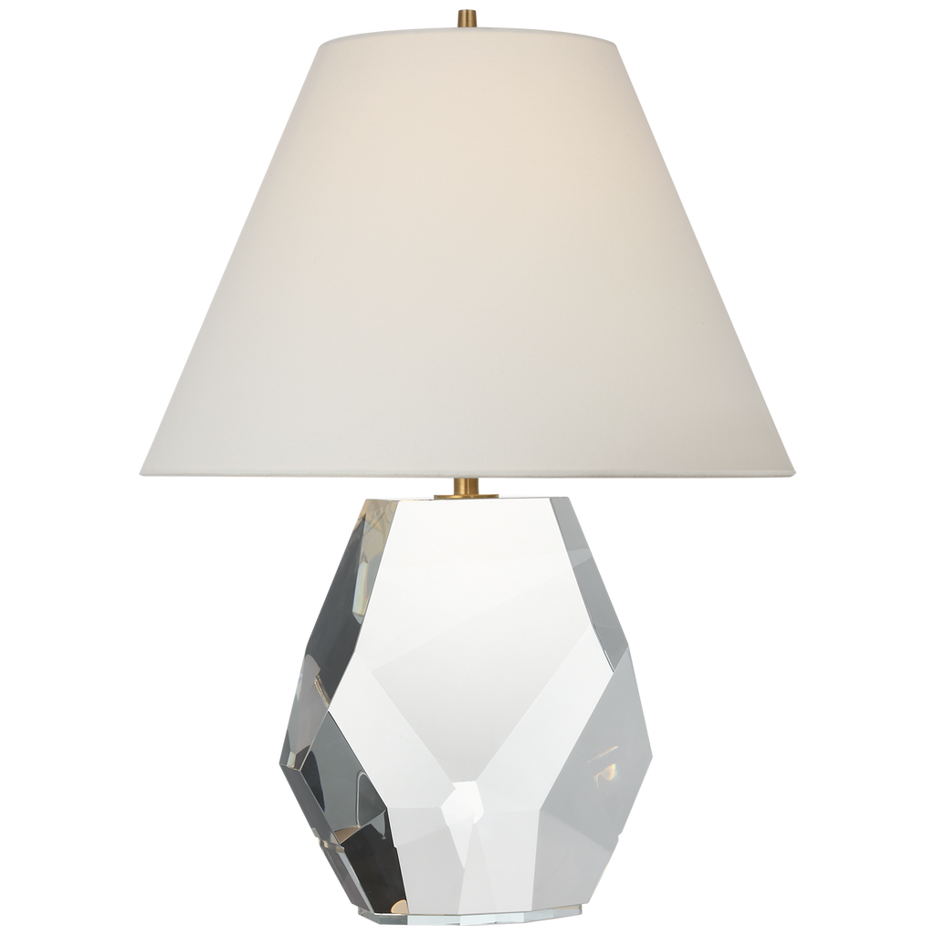 Anthenee 25" Table Lamp | Crystal | Linen Shade