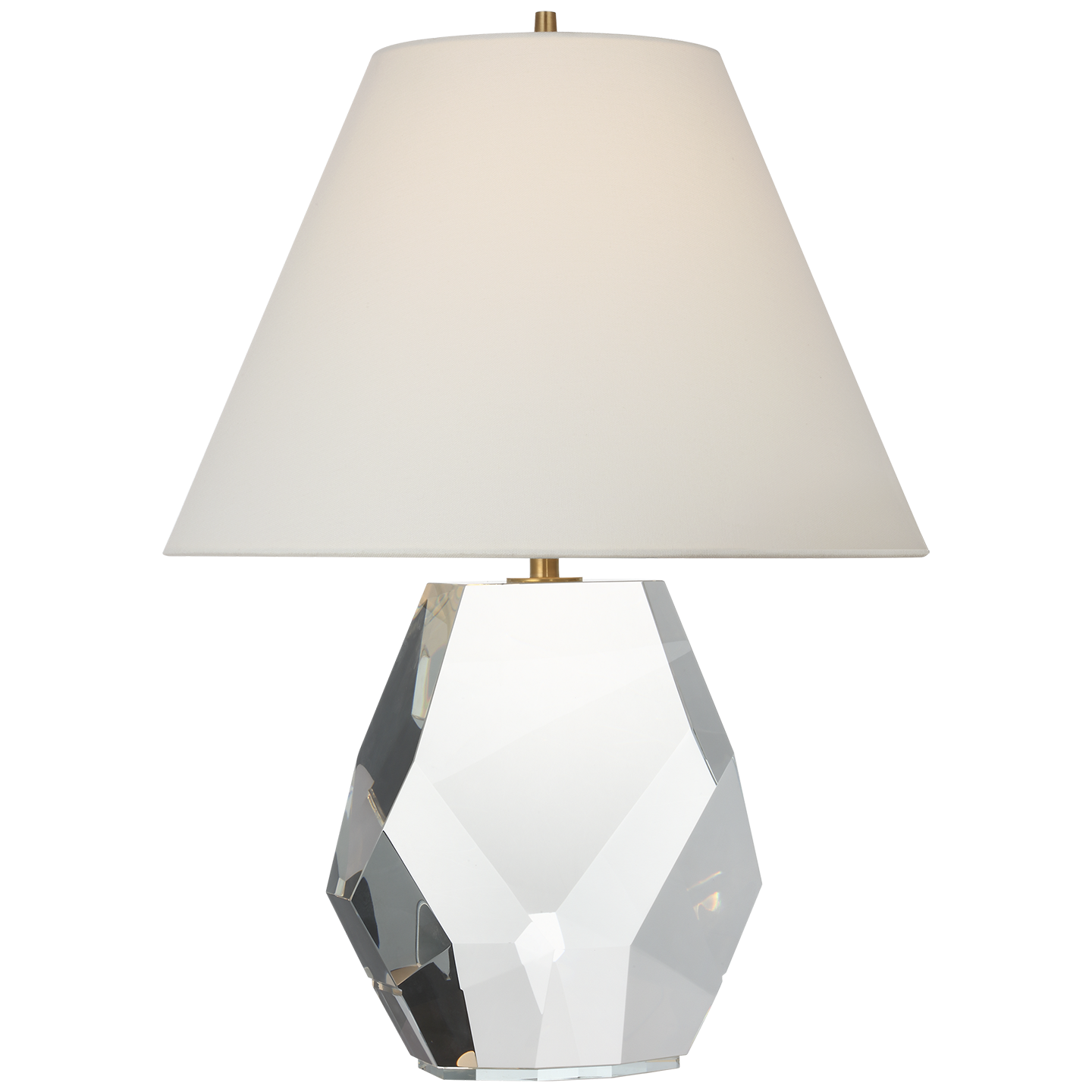 Anthenee 25" Table Lamp | Crystal | Linen Shade