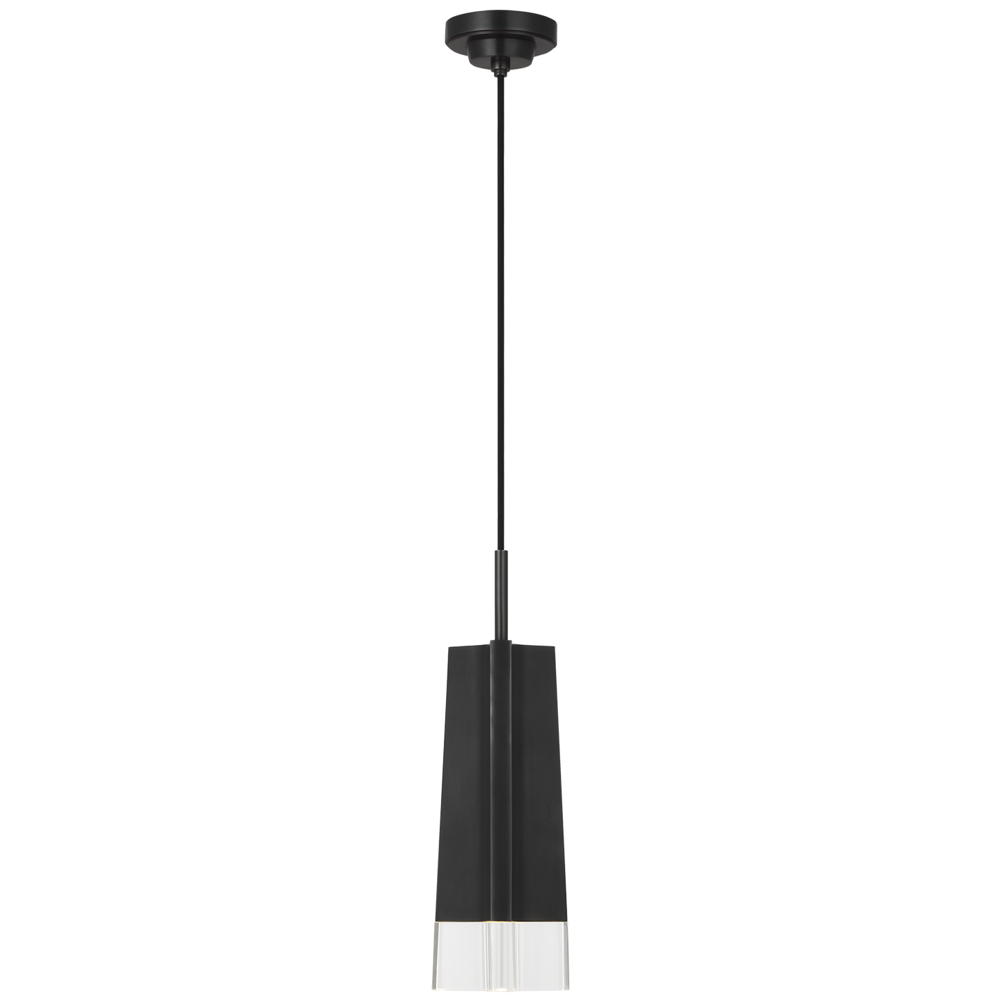 Matcha Single Light Pendant | Bronze | Clear Glass