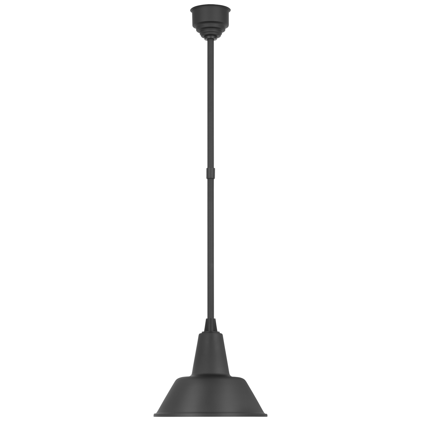 Academy Pendant | Matte Black | 12.5" Bowers Shade