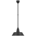 Academy Pendant | Matte Black | 16" Bowers Shade