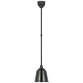 Academy Pendant | Matte Black | 8" Green Rockhouse Shade