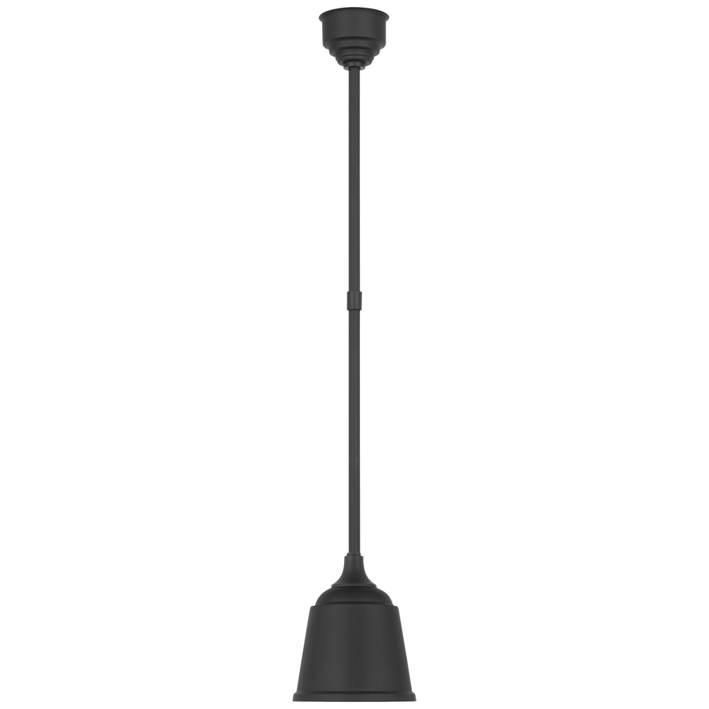 Academy Pendant | Matte Black | 8" Rockhouse Shade