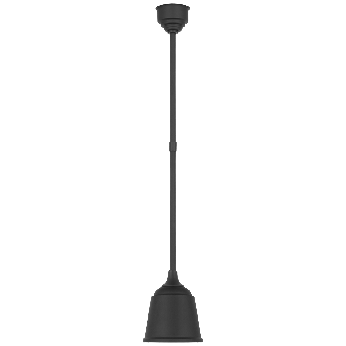 Academy Pendant | Matte Black | 8" Rockhouse Shade