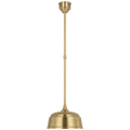 Academy Pendant | Hand-Rubbed Antique Brass | 12.5" Rockhouse Shade