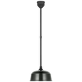 Academy Pendant | Matte Black | 12.5" Green Rockhouse Shade