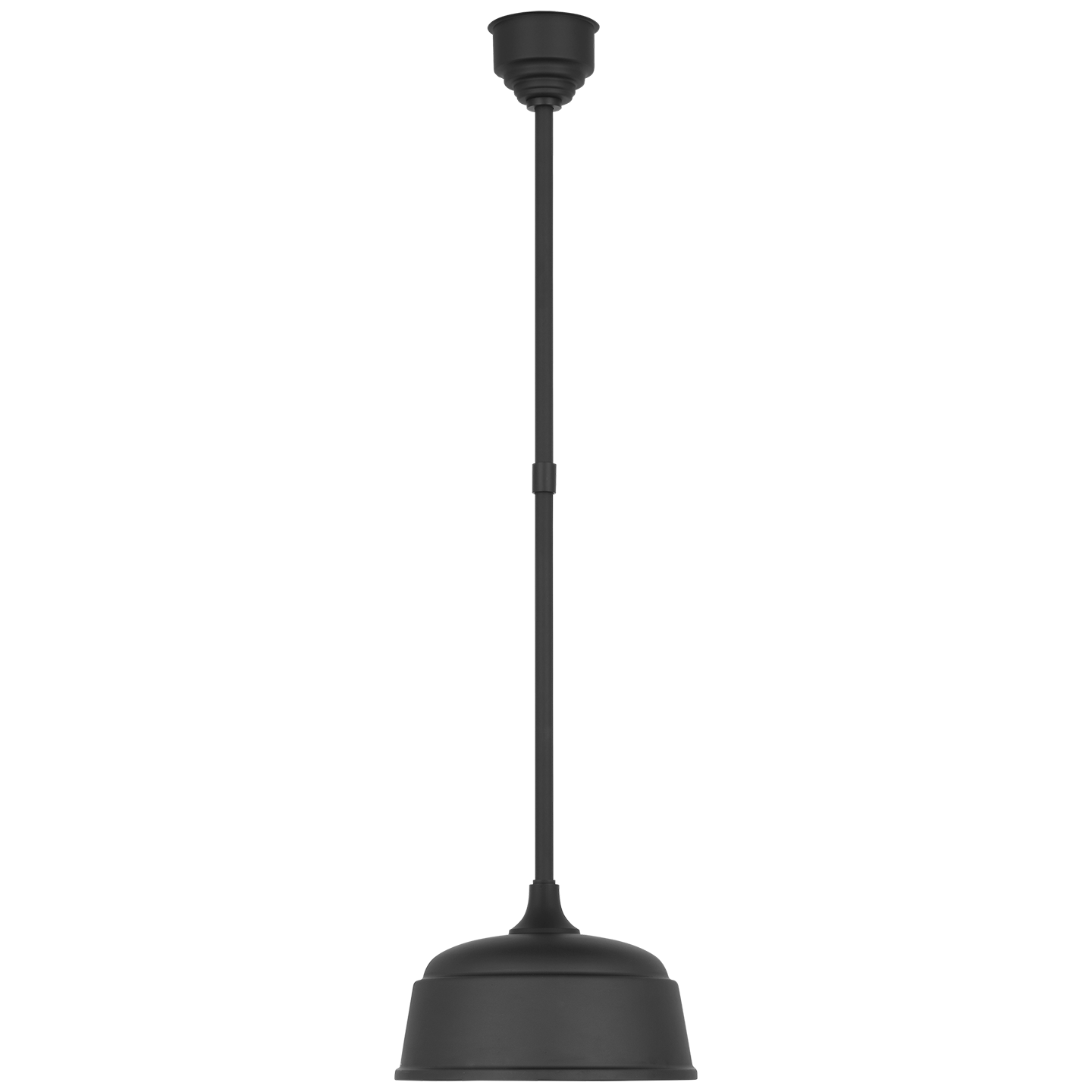 Academy Pendant | Matte Black | 12.5" Rockhouse Shade