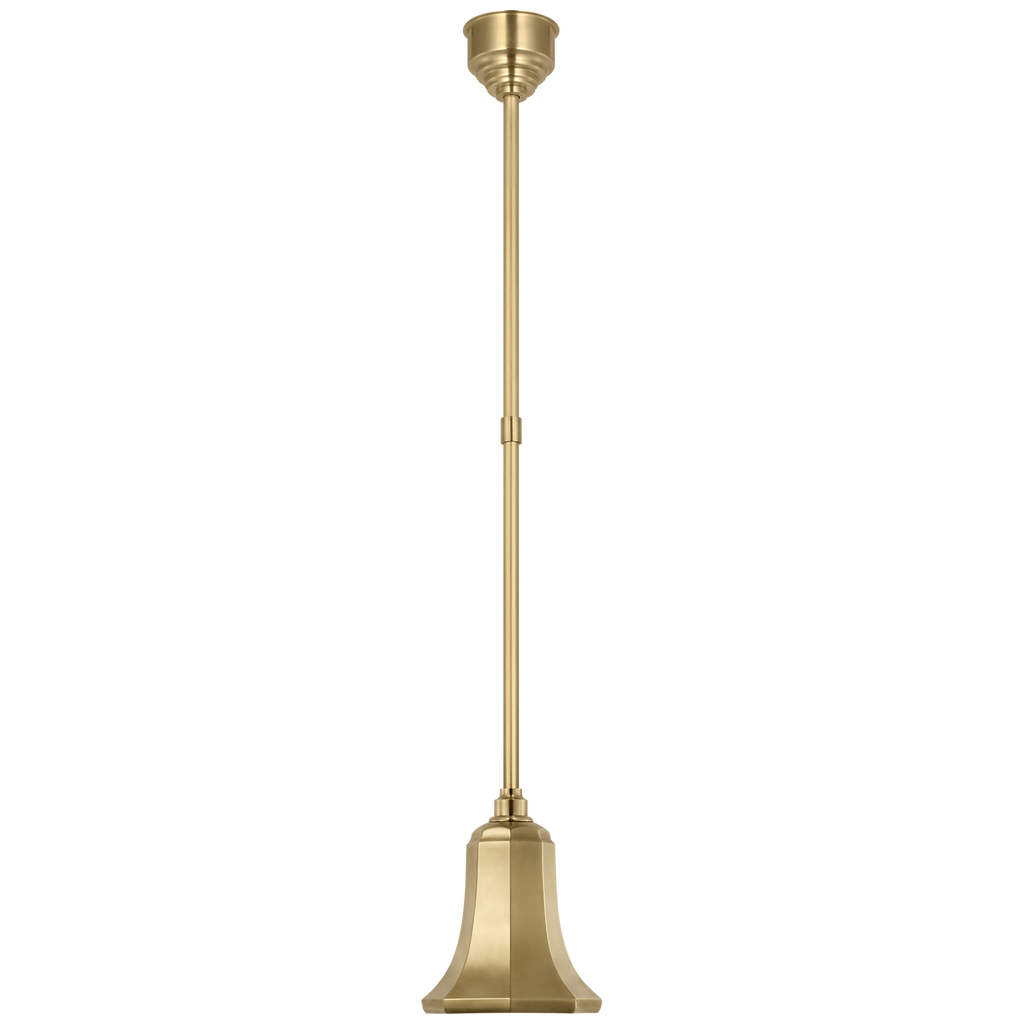 Academy Pendant | Hand-Rubbed Antique Brass | 7.5" Savannah Shade