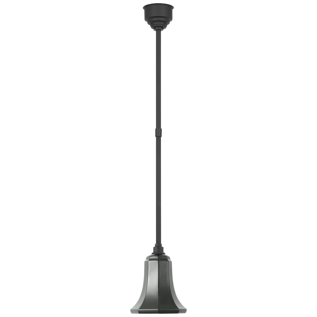 Academy Pendant | Matte Black | 7.5" Green Savannah Shade